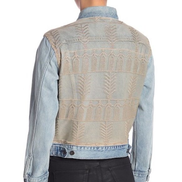 Levis Made & Crafted Denim Jacket Size Small Heirloom Lace Trucker NWT Heirloom - Picture 10 of 11